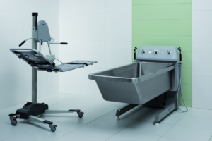 Регулируемая по высоте ванна для пациентов с ожогами UNBESCHEIDEN